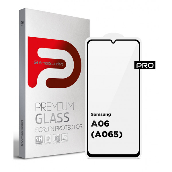 Фото - Захисне скло для смартфону Armorstandart Pro for Samsung A06 (A065) Black (ARM80170) Фото - Захисне скло для смартфону Armorstandart Pro for Samsung A06 (A065) Black (ARM80170)
