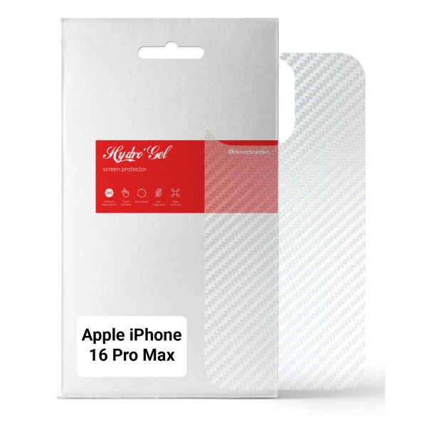 Фото - Захисна плівка для смартфону Armorstandart на задню панель for Apple iPhone 16 Pro Max Carbone Transparent (ARM79615)