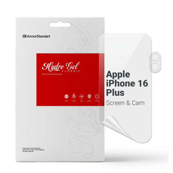 Фото - Захисна плівка для смартфону Armorstandart Clear для екрана + камера for Apple iPhone 16 Plus (ARM80716)