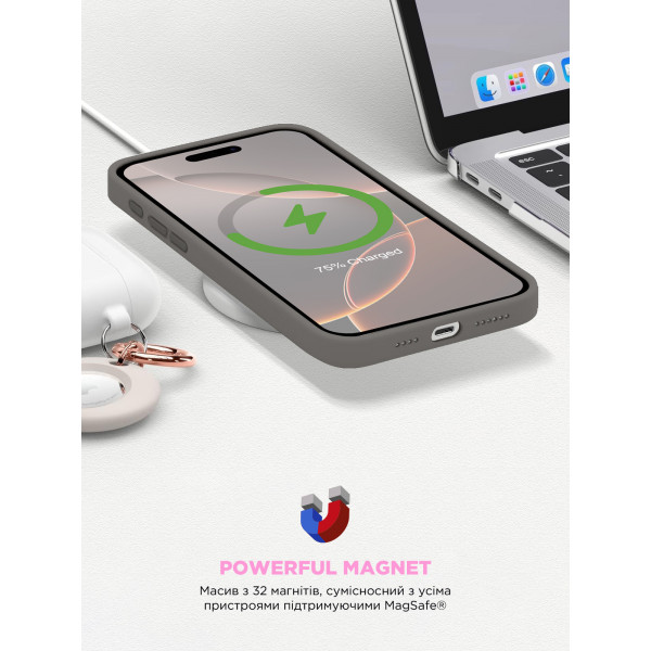 Фото - Чохол для смартфону Armorstandart ICON2 MagSafe for Apple iPhone 16 Pro Stone Grey (ARM81316)