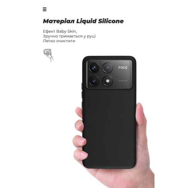 Фото - Чехол для смартфона Armorstandart ICON for Xiaomi Poco F6 Pro Black (ARM73516)