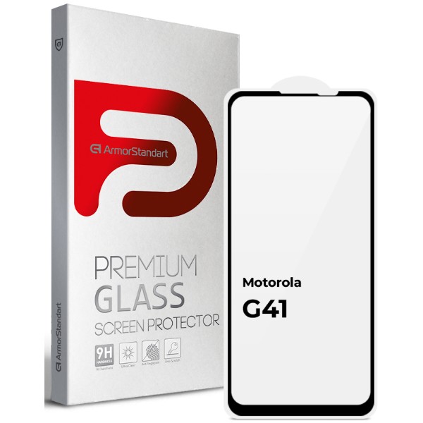 Фото - Захисне скло для смартфону Armorstandart Full Glue for Motorola G41 Black (ARM65485) Фото - Захисне скло для смартфону Armorstandart Full Glue for Motorola G41 Black (ARM65485)