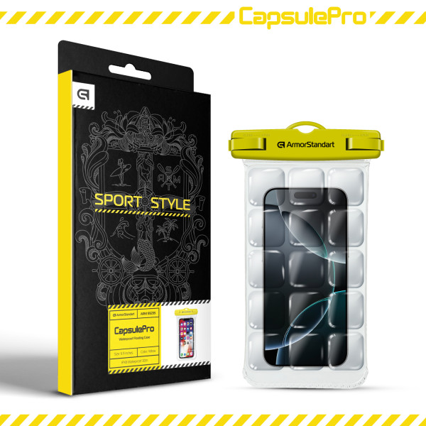 Фото - Чехол для смартфона Armorstandart CapsulePro Waterproof Floating Case Yellow (ARM59235)