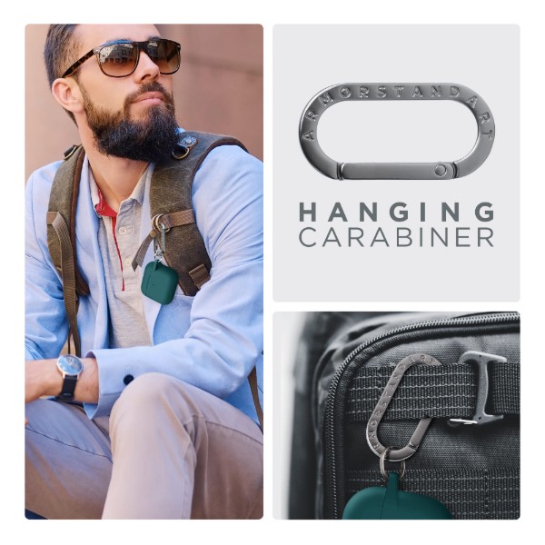 Фото - Чехол для наушников Armorstandart Hang Case for Apple AirPods 4 Dark Green (ARM81280)