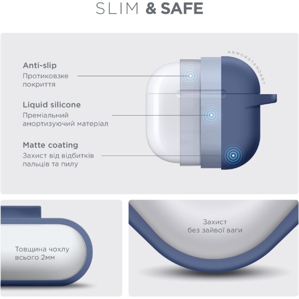 Фото - Чехол для наушников Armorstandart Hang Case for Apple AirPods 4 Lavender (ARM81282)