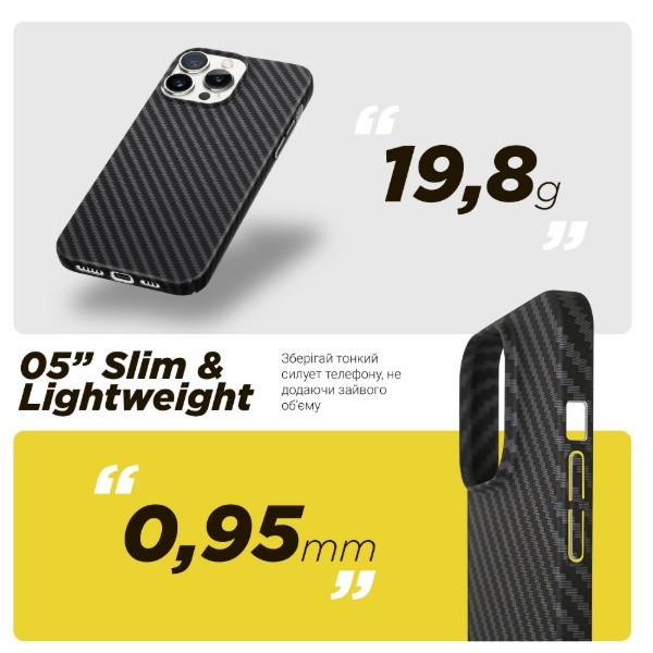 Фото - Чехол для смартфона Armorstandart LikeCarbon MagCase for Apple iPhone 16 Pro Black (ARM80094)