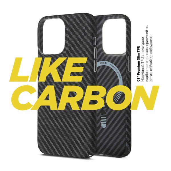 Фото - Чехол для смартфона Armorstandart LikeCarbon MagCase for Apple iPhone 16 Pro Black (ARM80094)