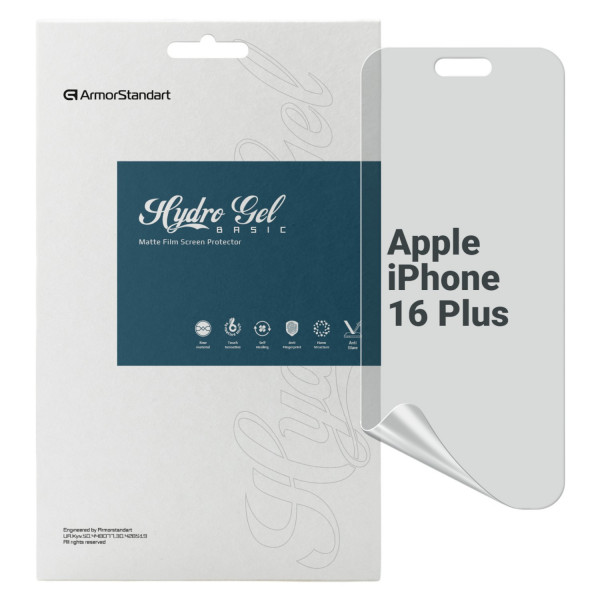 Фото - Захисна плівка для смартфону Armorstandart Matte for Apple iPhone 16 Plus (ARM80739) Фото - Захисна плівка для смартфону Armorstandart Matte for Apple iPhone 16 Plus (ARM80739)