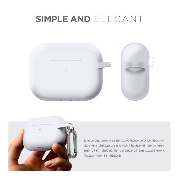Фото - Чохол для навушників Armorstandart Hang Case for Apple AirPods Pro 3 White (ARM88284)
