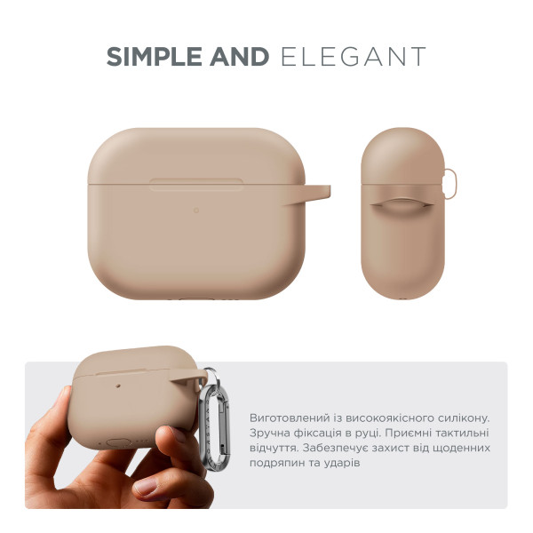 Фото - Чехол для наушников Armorstandart Hang Case for Apple AirPods Pro 3 Pink Sand (ARM88314)