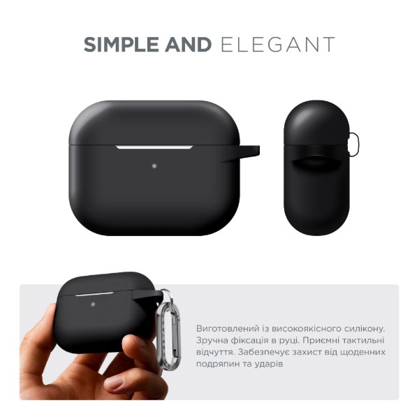 Фото - Чохол для навушників Armorstandart Hang Case для Apple Airpods Pro Black (ARM56055)