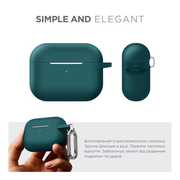 Фото - Чохол для навушників Armorstandart Hang Case for Apple Airpods Pro Atrovirens (ARM56101)