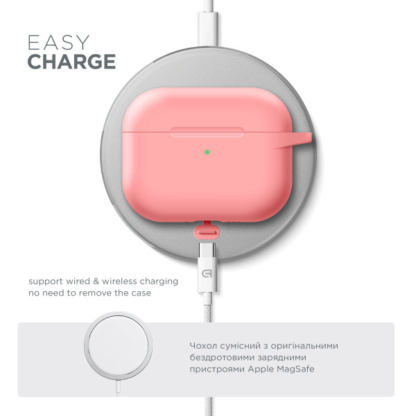 Фото - Чехол для наушников Armorstandart Hang Case for Apple AirPods Pro 2 Pink (ARM68588)
