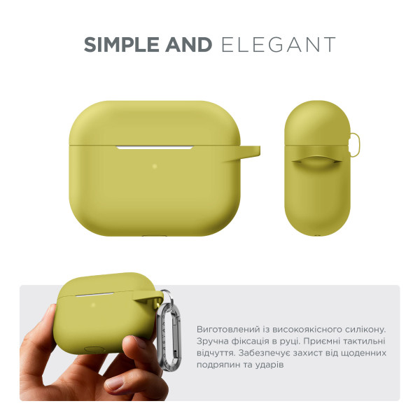 Фото - Чохол для навушників Armorstandart Hang Case for Apple Airpods Pro Yellow (ARM56072)