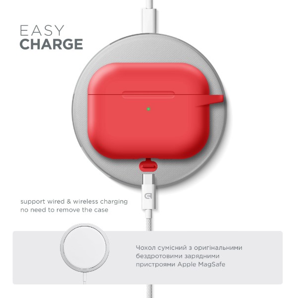 Фото - Чохол для навушників Armorstandart Hang Case for Apple AirPods Pro 2 Red (ARM68597)