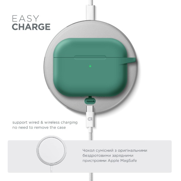 Фото - Чехол для наушников Armorstandart Hang Case for Apple AirPods Pro 3 Needle Green (ARM88279)