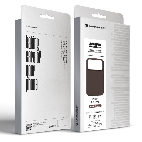 Фото - Чохол для смартфону Armorstandart ICON2 MagCase for Apple iPhone 17 Pro Dark Brown (ARM87082)