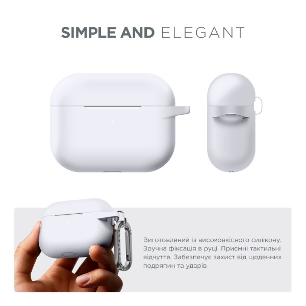 Фото - Чохол для навушників Armorstandart Hang Case для Apple Airpods Pro White (ARM56071)