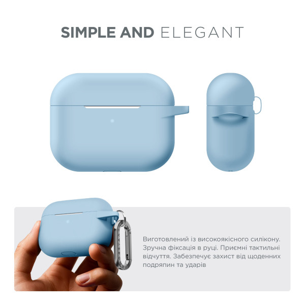 Фото - Чехол для наушников Armorstandart Hang Case for Apple Airpods Pro Light Blue (ARM56063)