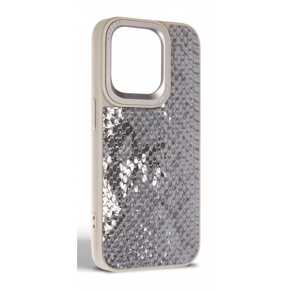 Фото - Чохол для смартфону Harder Snake Pattern for Apple iPhone 15 Pro Grey Silver (ARM76798)