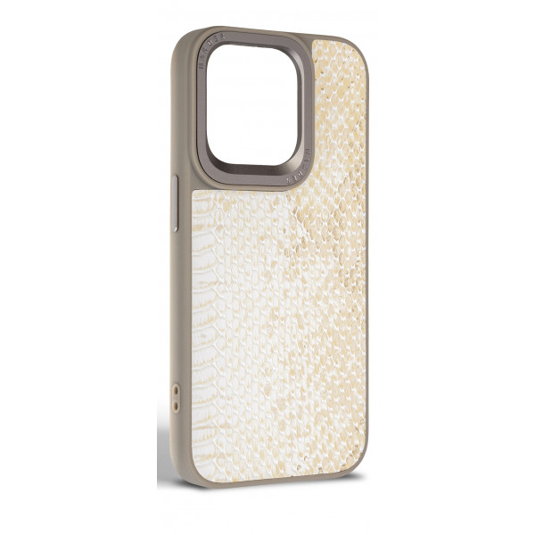 Фото - Чохол для смартфону Harder Snake Pattern for Apple iPhone 15 Pro White Cream (ARM76795)