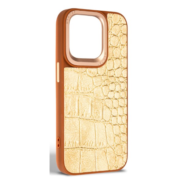 Фото - Чохол для смартфону Harder Crocosaur for Apple iPhone 14 Pro Beige (ARM76721)