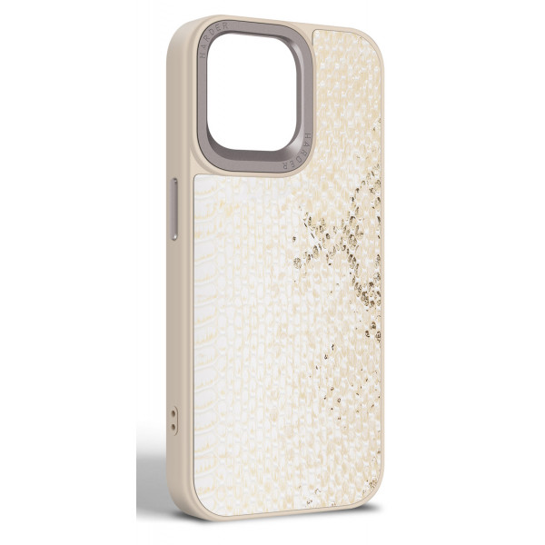 Фото - Чохол для смартфону Harder Snake Pattern for Apple iPhone 15 Pro Max White Cream (ARM76801)