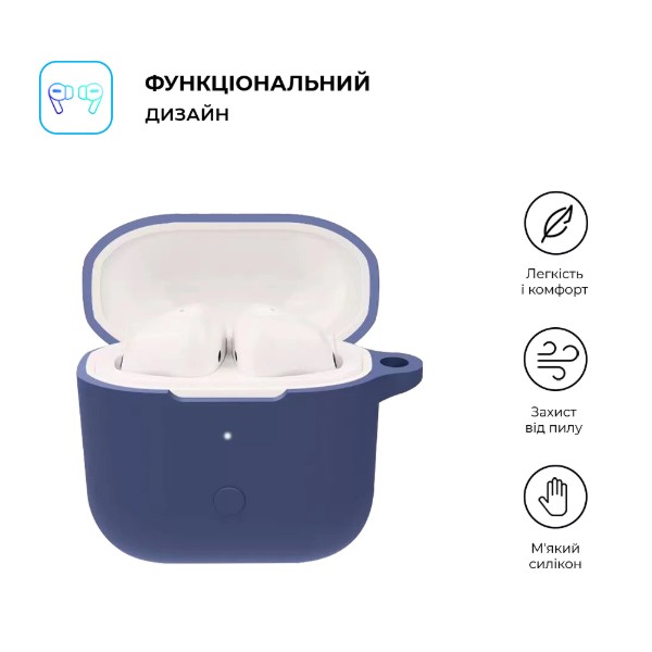 Фото - Чохол для навушників ArmorStandart Hang Case for Xiaomi Redmi Buds 3 Navy Blue (ARM67080)