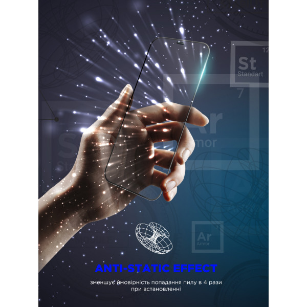Фото - Захисне скло для смартфону Armorstandart Space Black Icon for Apple iPhone 16 (ARM78023)