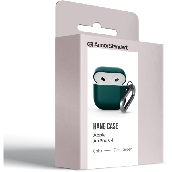 Фото - Чехол для наушников Armorstandart Hang Case for Apple AirPods 4 Dark Green (ARM81280)