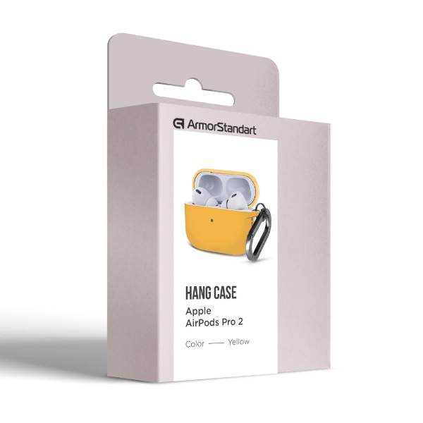 Фото - Чехол для наушников Armorstandart Hang Case for Apple AirPods Pro 2 Yellow (ARM68593)