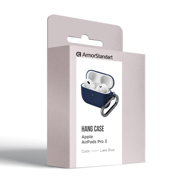 Фото - Чохол для навушників Armorstandart Hang Case for Apple AirPods Pro 3 Lake Blue (ARM88273)