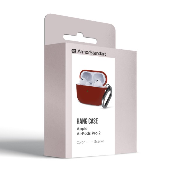 Фото - Чехол для наушников Armorstandart Hang Case for Apple AirPods Pro 2 Scarlet (ARM68599)