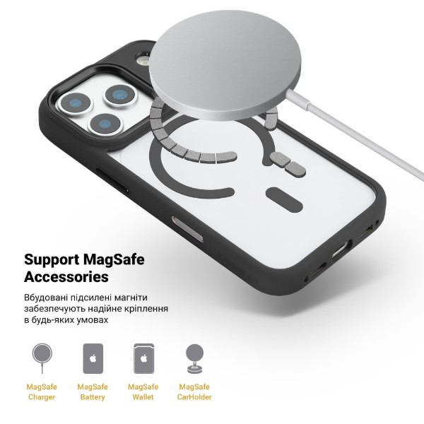 Фото - Чохол для смартфону Armorstandart Unit-C MagCase for Apple iPhone 17 Pro Black (ARM87910)