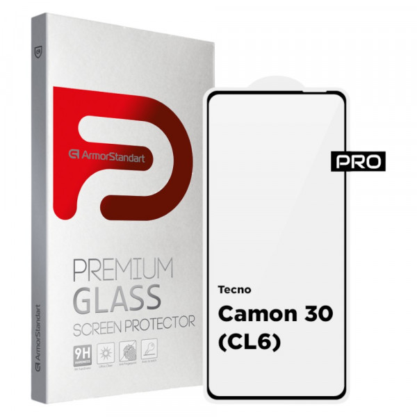 Фото - Захисне скло для смартфону Armorstandart Pro for Tecno Camon 30 (CL6) Black (ARM77128)