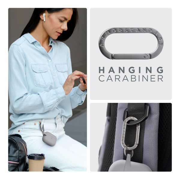 Фото - Чехол для наушников Armorstandart Hang Case for Apple AirPods Pro 2 Light Grey (ARM68587)