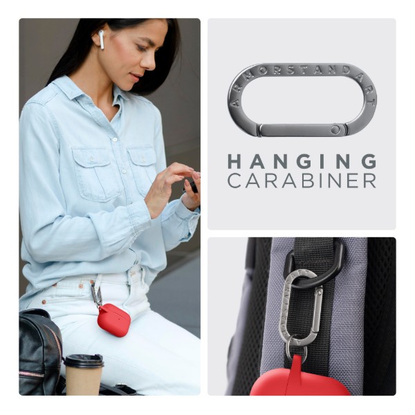 Фото - Чохол для навушників Armorstandart Hang Case for Apple AirPods Pro 2 Red (ARM68597)
