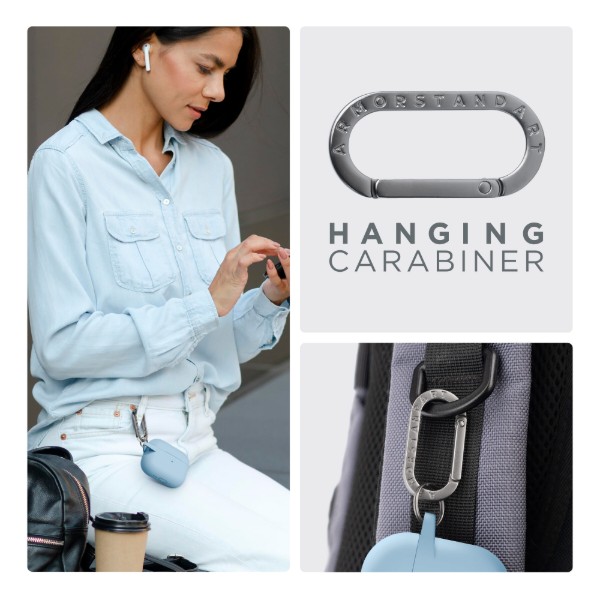 Фото - Чохол для навушників Armorstandart Hang Case for Apple AirPods Pro 3 Light Blue (ARM88313)