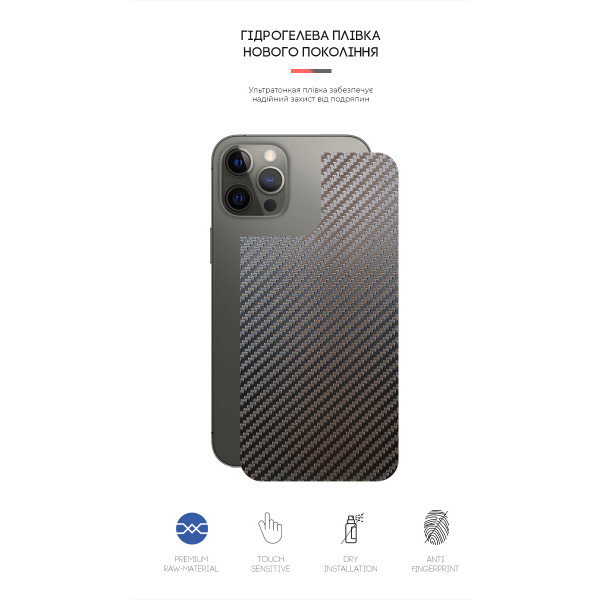 Фото - Захисна плівка для смартфону Armorstandart на задню панель for Apple iPhone 12 Pro Max Carbone (ARM61061)