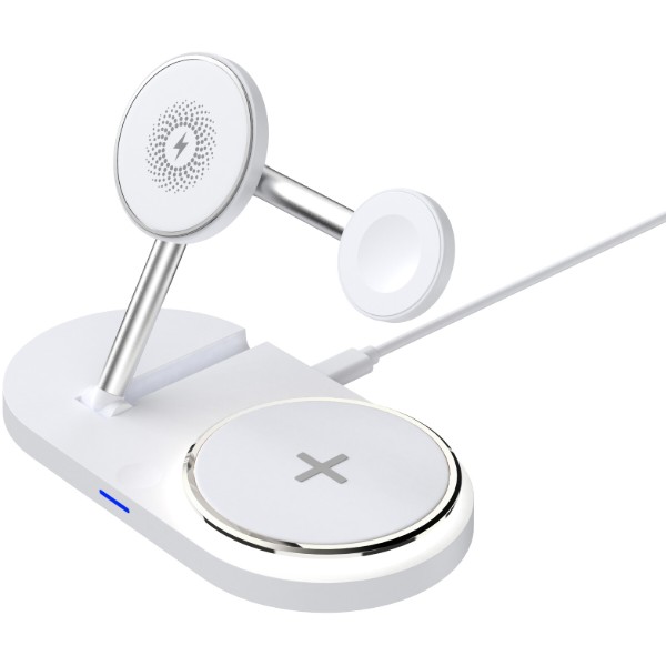 Фото - Беспроводное зарядное устройство ArmorStandart H101 3 in 1 Magnetic White (ARM78102)