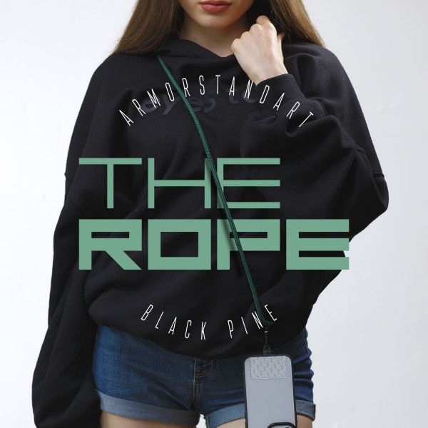 Фото - Ремінець для смартфону Armorstandart Rope Black Pine with Clear holder (ARM67206)