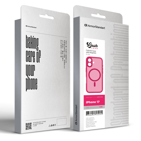 Фото - Чохол для смартфону Armorstandart Lush MagCase for Apple iPhone 17 Pink (ARM87484)