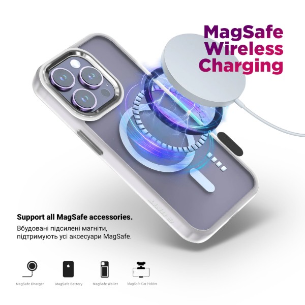 Фото - Чехол для смартфона Armorstandart Unit MagCase for Apple iPhone 17 Air Matte Clear (ARM86307)