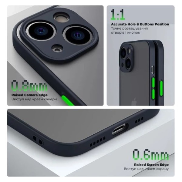 Фото - Чохол для смартфону Armorstandart Frosted Matte for Xiaomi Poco X6 Pro 5G Navy Blue (ARM73373)