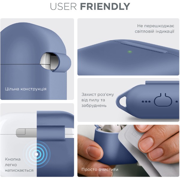 Фото - Чехол для наушников Armorstandart Hang Case for Apple AirPods 4 Lavender (ARM81282)
