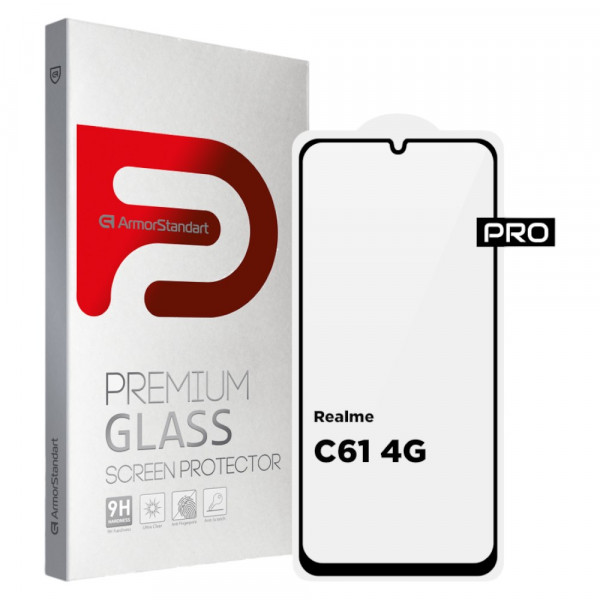 Фото - Захисне скло для смартфону Armorstandart Pro for Realme C61 4G Black (ARM80507)