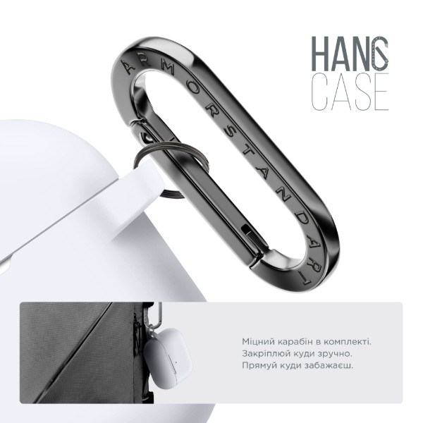 Фото - Чохол для навушників Armorstandart Hang Case для Apple Airpods Pro White (ARM56071)