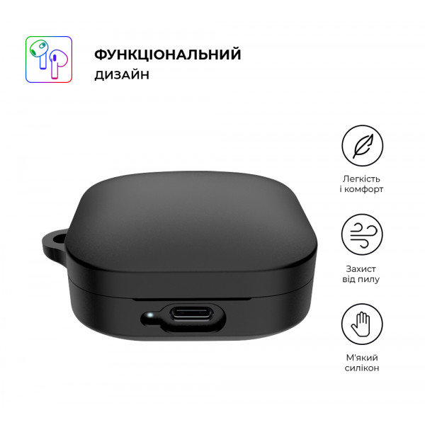 Фото - Чохол для навушників ArmorStandart Hang Case for Xiaomi Redmi Buds 6 Active Black (ARM81090)