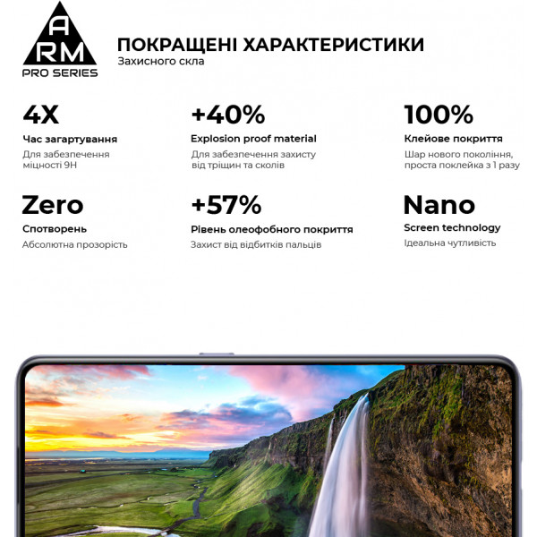 Фото - Захисне скло для смартфону Armorstandart Pro for Realme X7 Black (ARM58168)