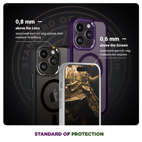 Фото - Чехол для смартфона Armorstandart Unit MagCase for Apple iPhone 17 Air Matte Clear (ARM86307)